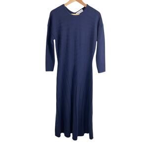 The Fold Merino Wool Sweater Dress blue Women Size 6
